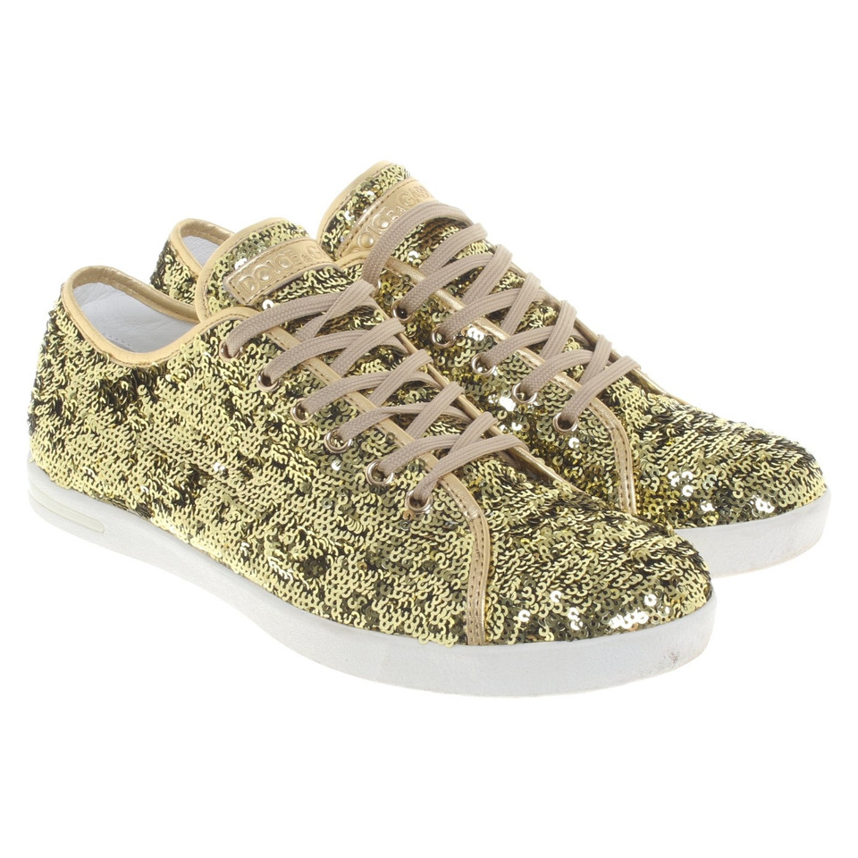 Dolce & Gabbana Sneakers mit Pailletten