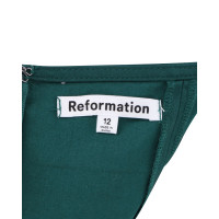 Reformation Robe en Coton en Vert