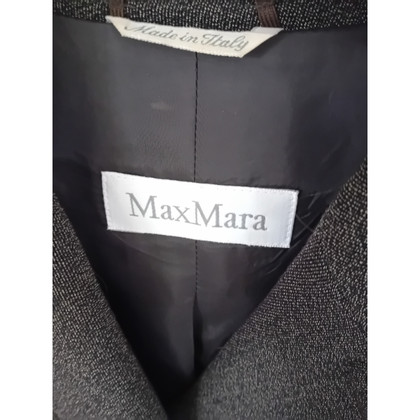 Max Mara Jas/Mantel Wol in Bruin