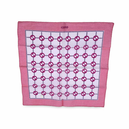 Gucci Schal/Tuch aus Baumwolle in Rosa / Pink