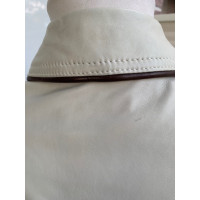 Gianfranco Ferré Jacket/Coat Leather in Cream