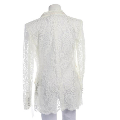 Dolce & Gabbana Giacca/Cappotto in Cotone in Bianco