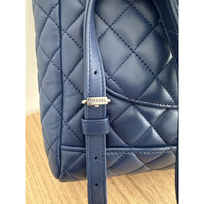Chanel Backpack Leather in Blue