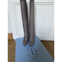 Prada Boots Leather in Grey