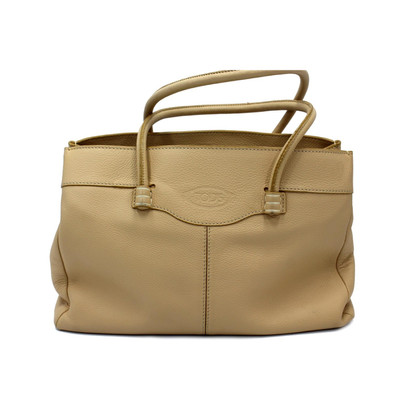 Tod's Shopper Leather in Cream