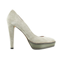 Paco Gil Pumps met kleur en materiaal mix