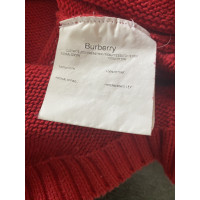 Burberry Jacke/Mantel aus Baumwolle in Rot