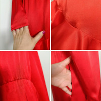 Christian Dior Vestito in Seta in Rosso