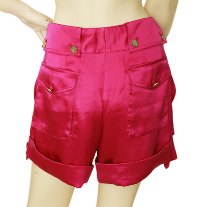 Dolce & Gabbana Shorts aus Seide in Fuchsia