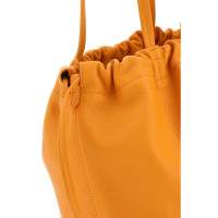 By Far Handbag Leather in Orange