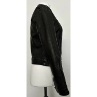 Costume National Veste/Manteau en Cuir en Noir