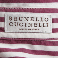 Brunello Cucinelli Shirt in White / Purple
