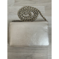 Chanel Wallet on Chain Leather in Silvery