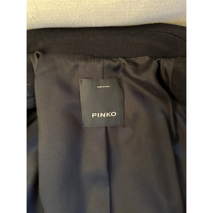 Pinko Jacke/Mantel aus Wolle in Schwarz