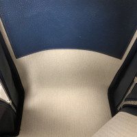 Hermès Rucksack aus Leder in Blau
