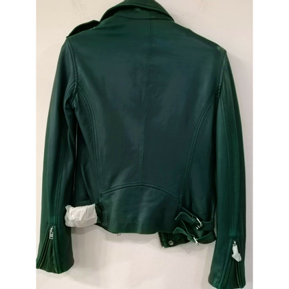 Iro Jacke/Mantel aus Leder in Grün