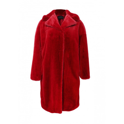 Tara Jarmon Jacket/Coat Fur in Red