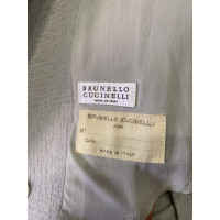 Brunello Cucinelli Jacke/Mantel aus Wolle in Grau
