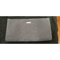 Orciani Clutch Bag Suede in Grey