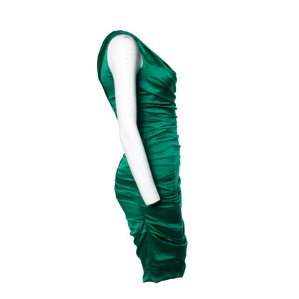 Dolce & Gabbana Kleid aus Seide in Grün