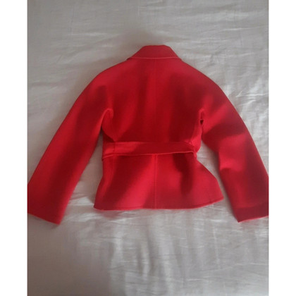 Max Mara Jacket/Coat Wool in Pink