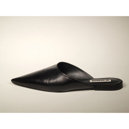 Jil Sander Slippers/Ballerinas Leather in Black