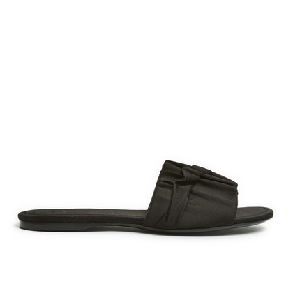 The Row Slippers/Ballerinas Canvas in Black