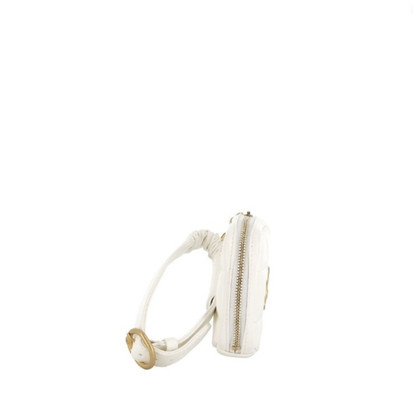 Chanel Clutch aus Leder in Weiß