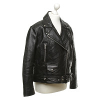 Acne Leather jacket in biker style