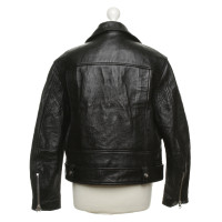 Acne Leren jas in biker-stijl