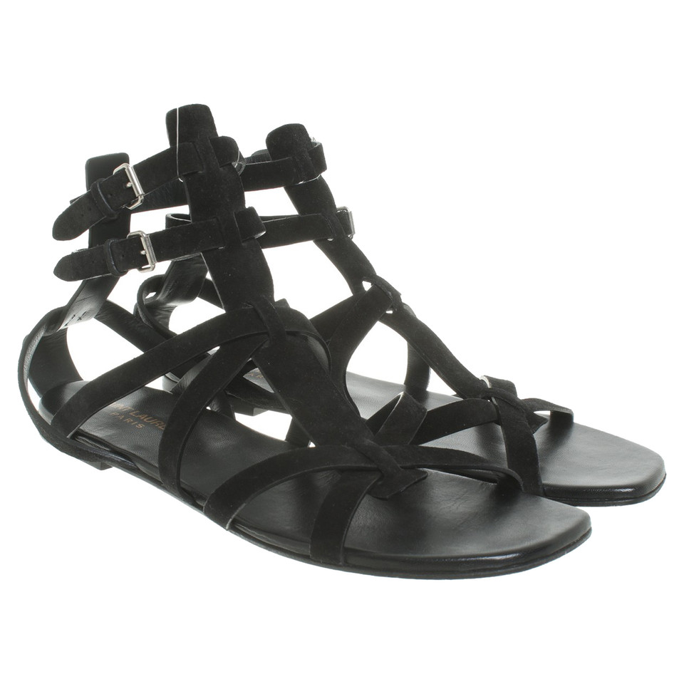 Yves Saint Laurent Sandalen aus Wildleder