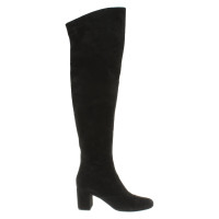 Yves Saint Laurent Overknees in Schwarz