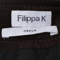 Filippa K Leather skirt in dark brown