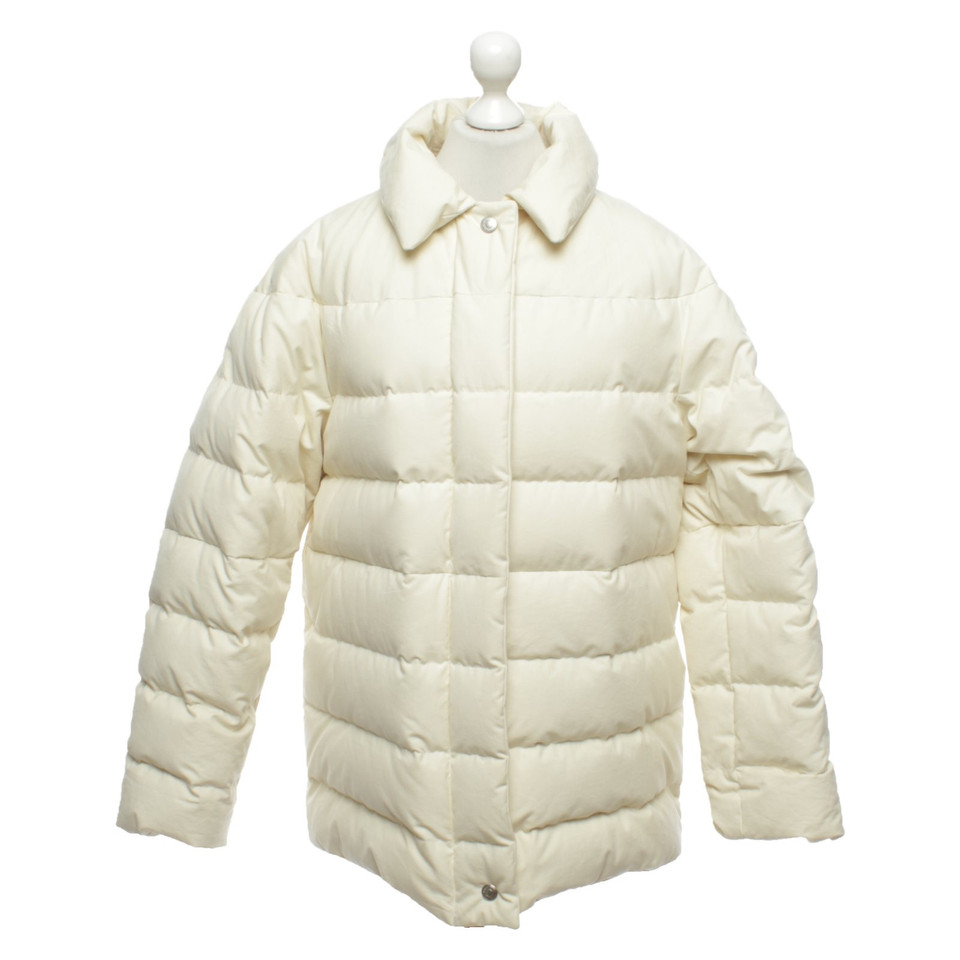 Jil Sander Jacket/Coat Cotton in Cream
