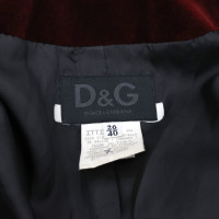 Dolce & Gabbana Blazer Cotton in Bordeaux