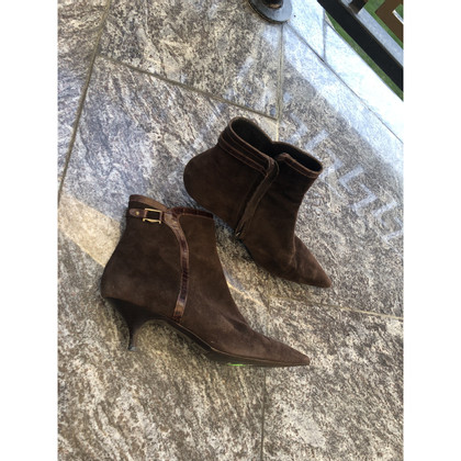 Max Mara Ankle boots Suede in Brown