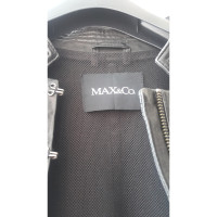 Max & Co Jacke/Mantel aus Leder in Schwarz
