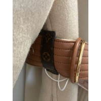 Louis Vuitton Jas/Mantel Wol in Beige