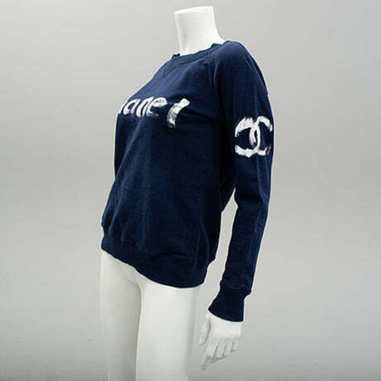 Chanel Top Cotton in Blue