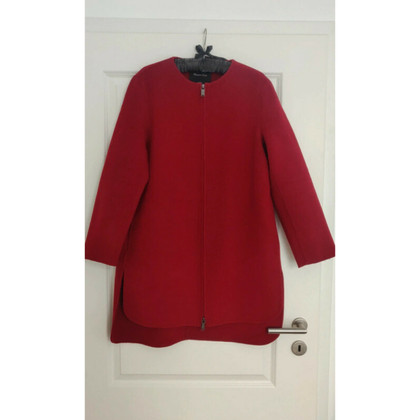 Massimo Dutti Jacket/Coat Wool in Red