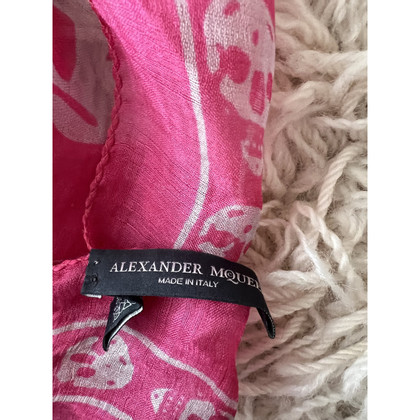 Alexander McQueen Echarpe/Foulard en Soie en Rose/pink
