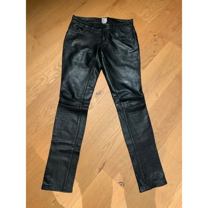 Prps Trousers Leather in Black