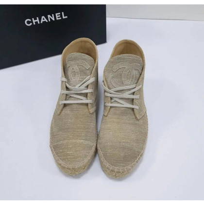 Chanel Ankle boots Linen in Beige
