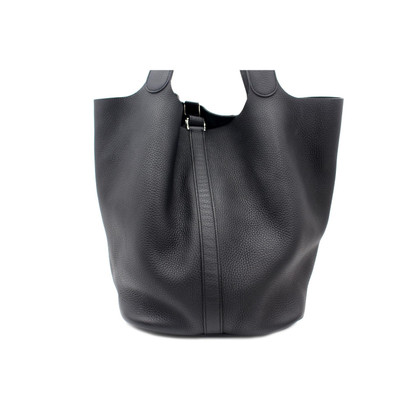 Hermès Picotin aus Leder in Schwarz