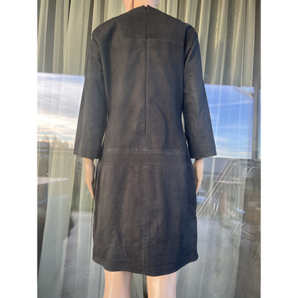 Second Female Robe en Cuir en Noir