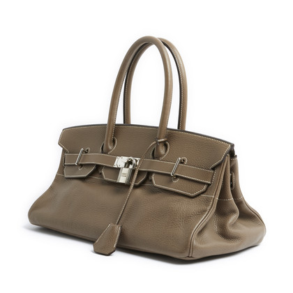 Hermès Birkin JPG Shoulder Bag Leer in Taupe