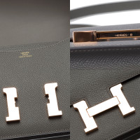 Hermès Constance Mini 18 aus Leder in Grau