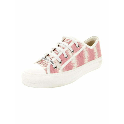 Dior Lace-up shoes Canvas in Pink
