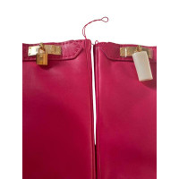 Hermès Guanti in Pelle in Rosa