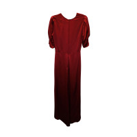 Reformation Kleid aus Seide in Rot